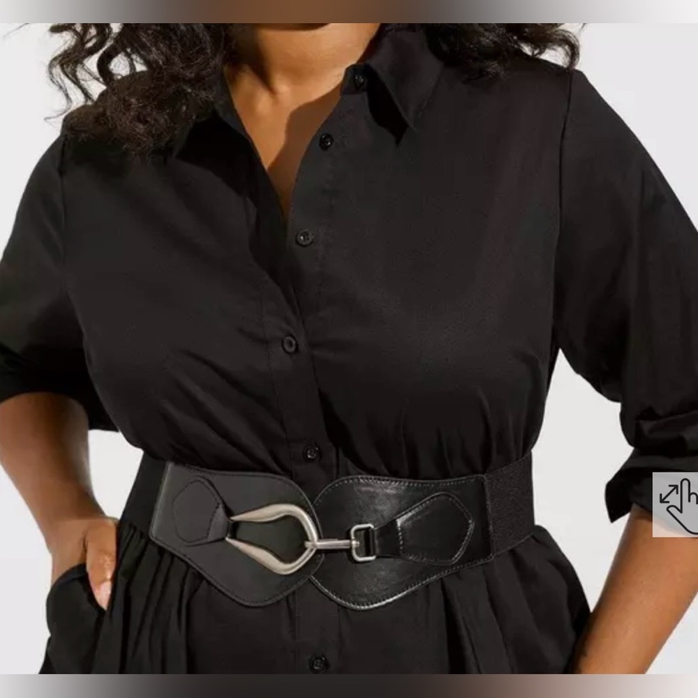 Torrid Black Belt with Silver Accent